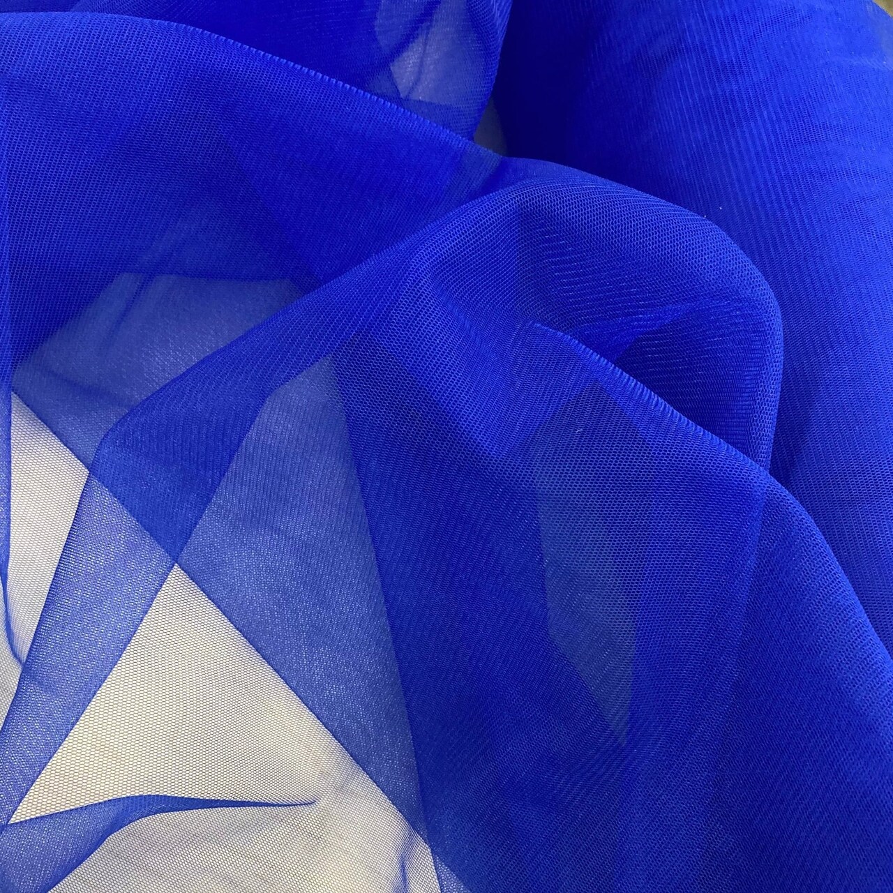 1 Yard 2-Way Stretch Nylon Net Mesh Fabric, 60" Width Lightweight Sheer Mesh for Gowns, Dancewear & Costumes